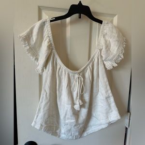 White Crow off shoulder top size xs